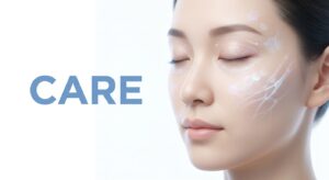 쌍커풀 수술 후 회복 및 케어 과정을 상징하는 이미지