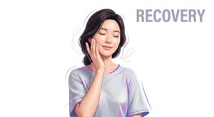 시술 후 회복 및 관리를 표현한 평온한 이미지